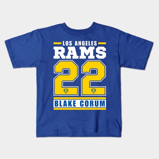 Los Angeles Rams Blake Corum 22 American Football Players Los Angeles Rams Kids T Shirt TeePublic